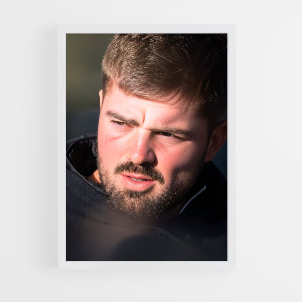 Poster Gregory alldritt environnements – affiche Rugby (vue 3)